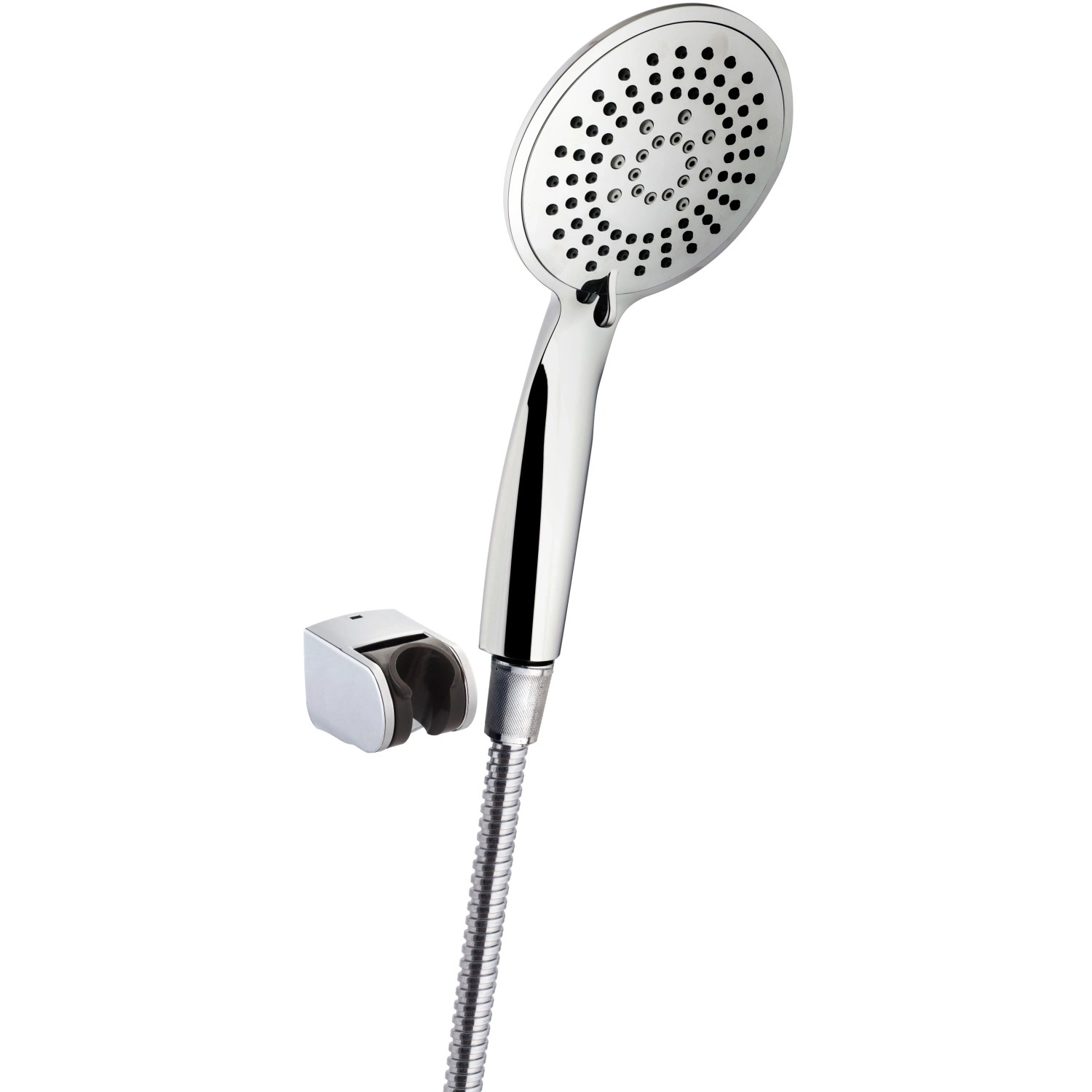 Euroshowers Handbrause Set 3 tlg mit Schlauch und Halter Chrom