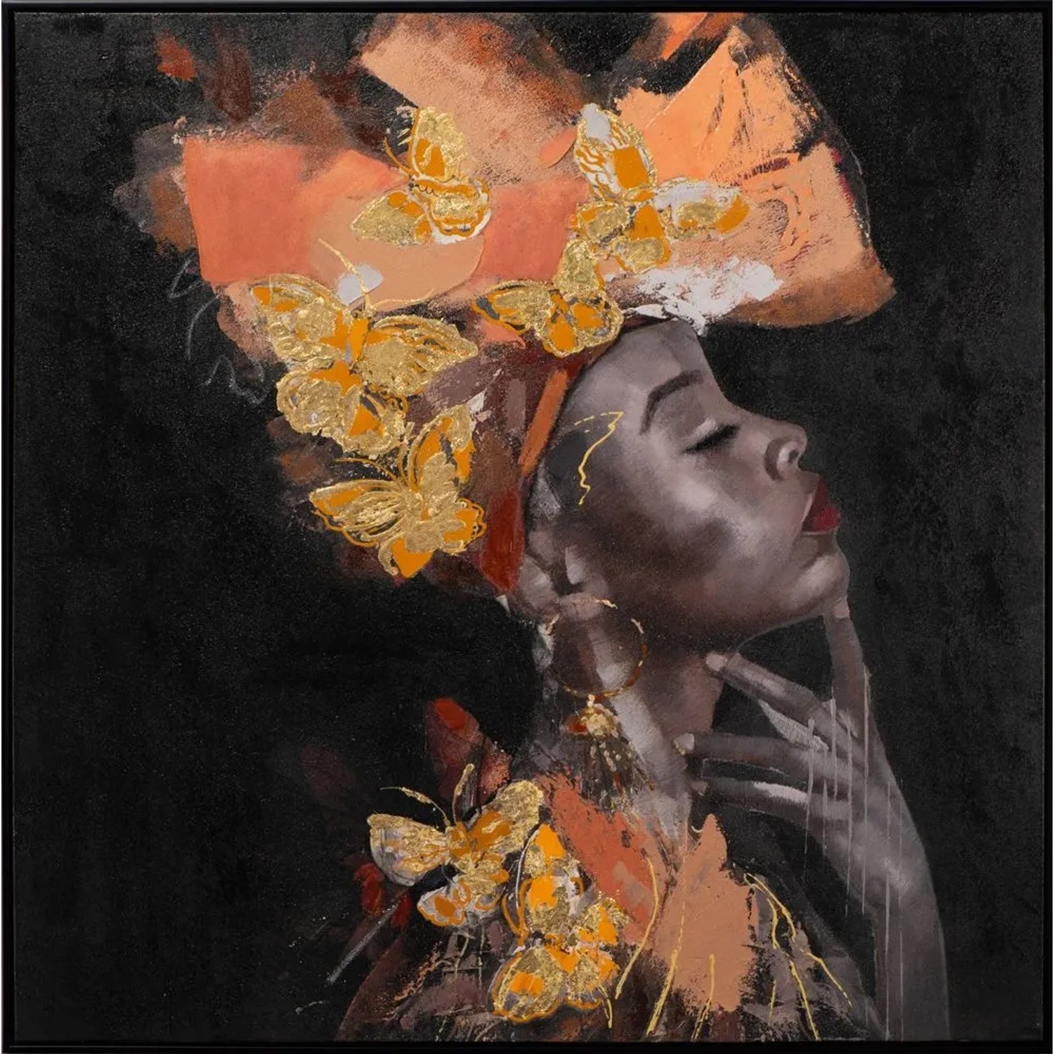 Art Universe Leinwandbild Butterfly Dream 102 x 102 cm