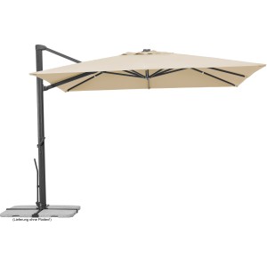 Schneider Ampelschirm, 358x300 cm, Natur, mit Dreh- und Neigungsfunktion für optimalen Sonnenschutz.