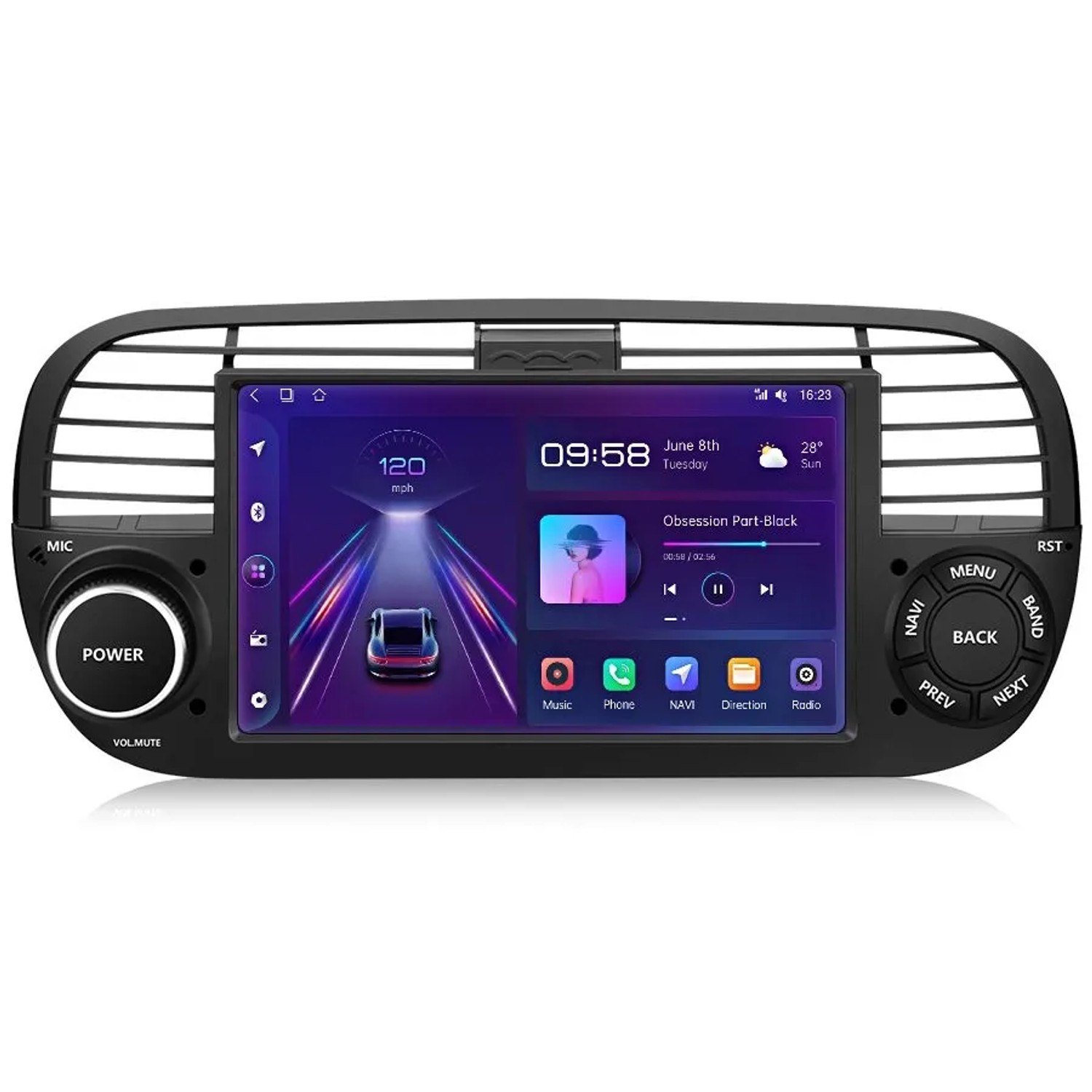 Junsun Autoradio Für Fiat 500 2007-2015