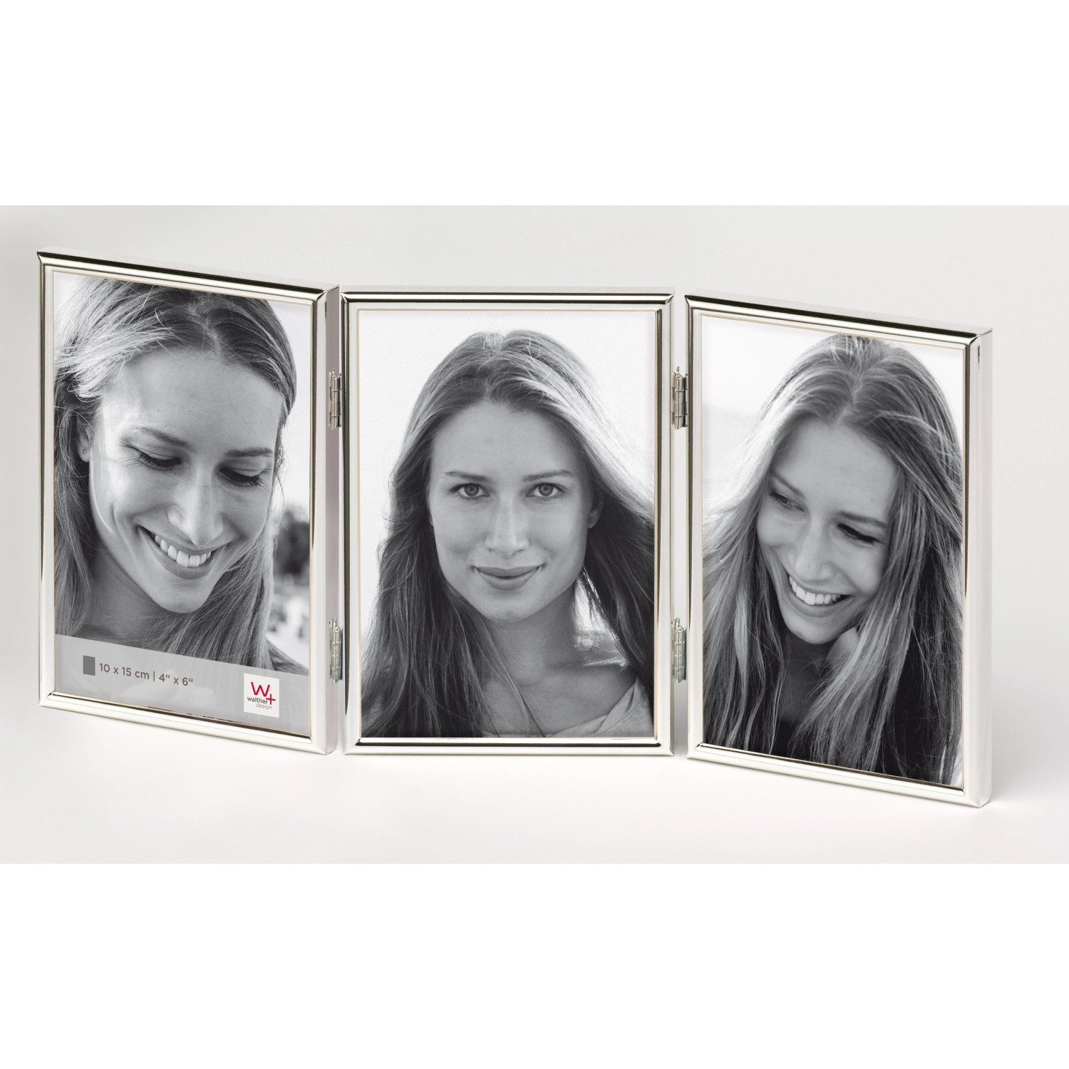 walther design Chloe Portrait Bilderrahmen  3X10x15 cm  Silber günstig online kaufen