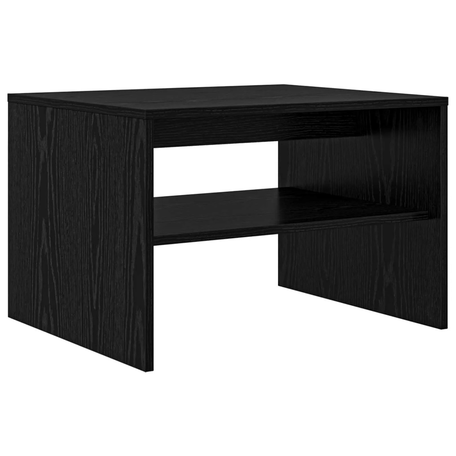 vidaXL Couchtisch Schwarz Eichen-Optik 60 x 50 x 40 cm Holzwerkstoff 800026 günstig online kaufen