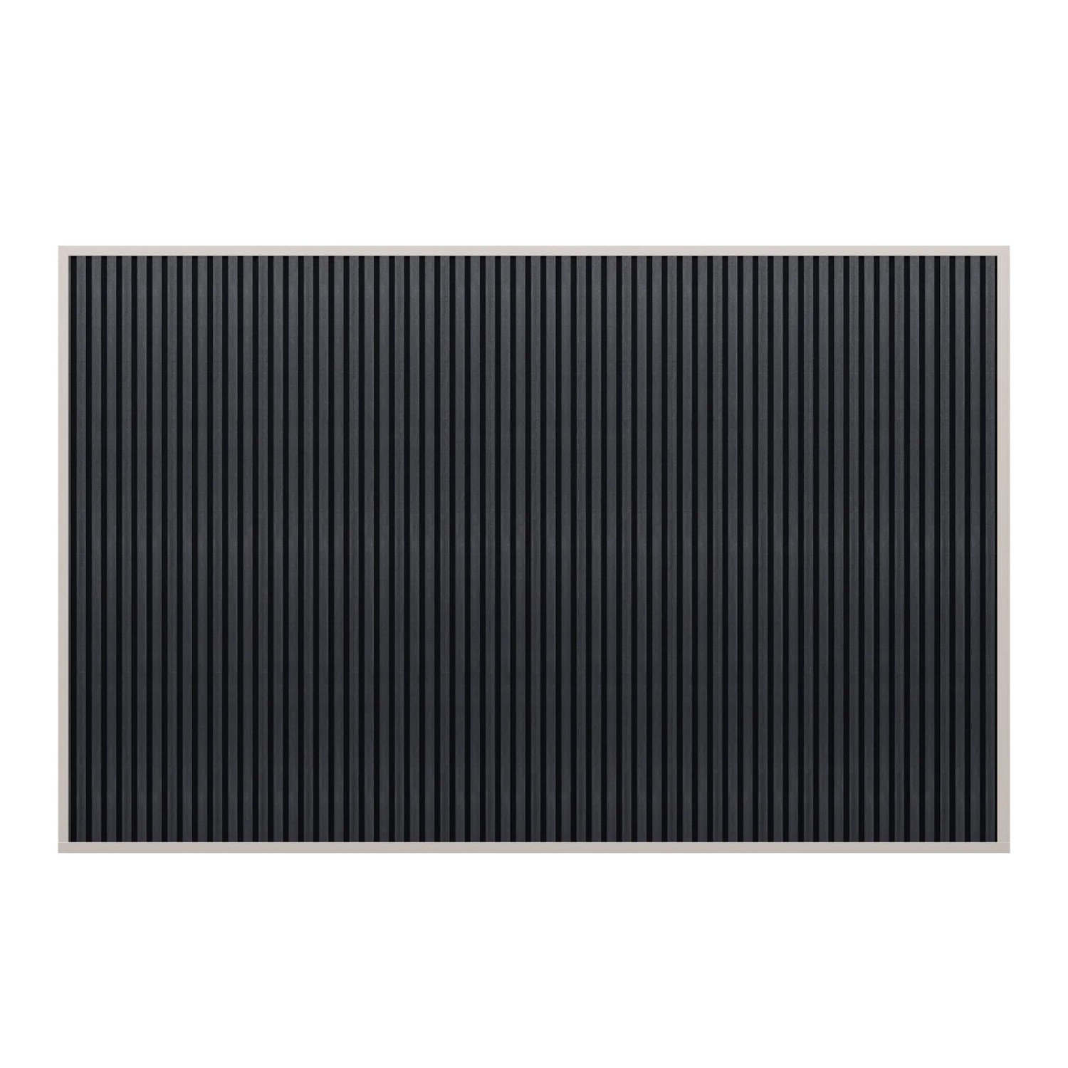 Weide Pergola WPC Sichtschutzwand Seitenwand Lamellen Windschutz Sand 4 M Holzoptik Anthrazit