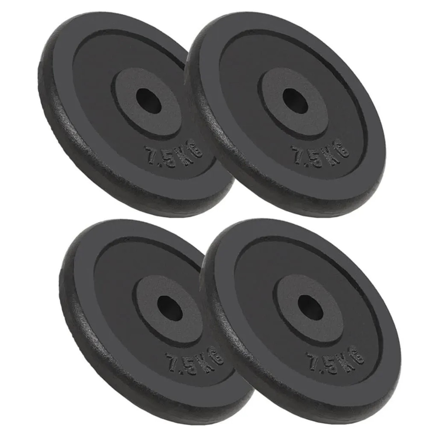 vidaXL Hantelscheiben 4 Stk 4x7,5 kg Gusseisen 91393