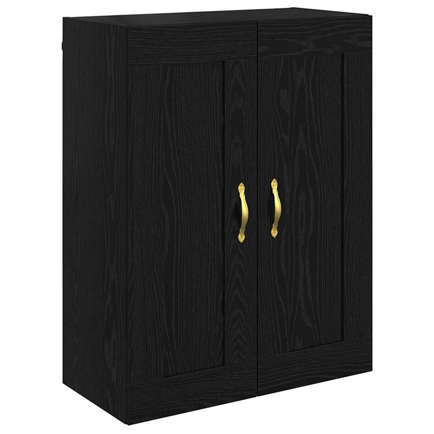vidaXL Wandschrank Schwarz Eichen-Optik 69,5 x 34 x 90 cm 882752 günstig online kaufen