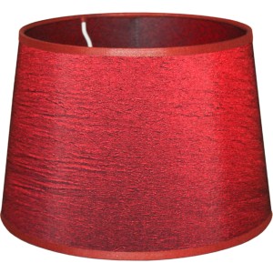 Ostaria Lampenschirm Oval, Rot – Für E27-Fassungen, Inkl. Reduzierstück, Maße: 31 Cm Durchmesser, 20,5 Cm Hoch