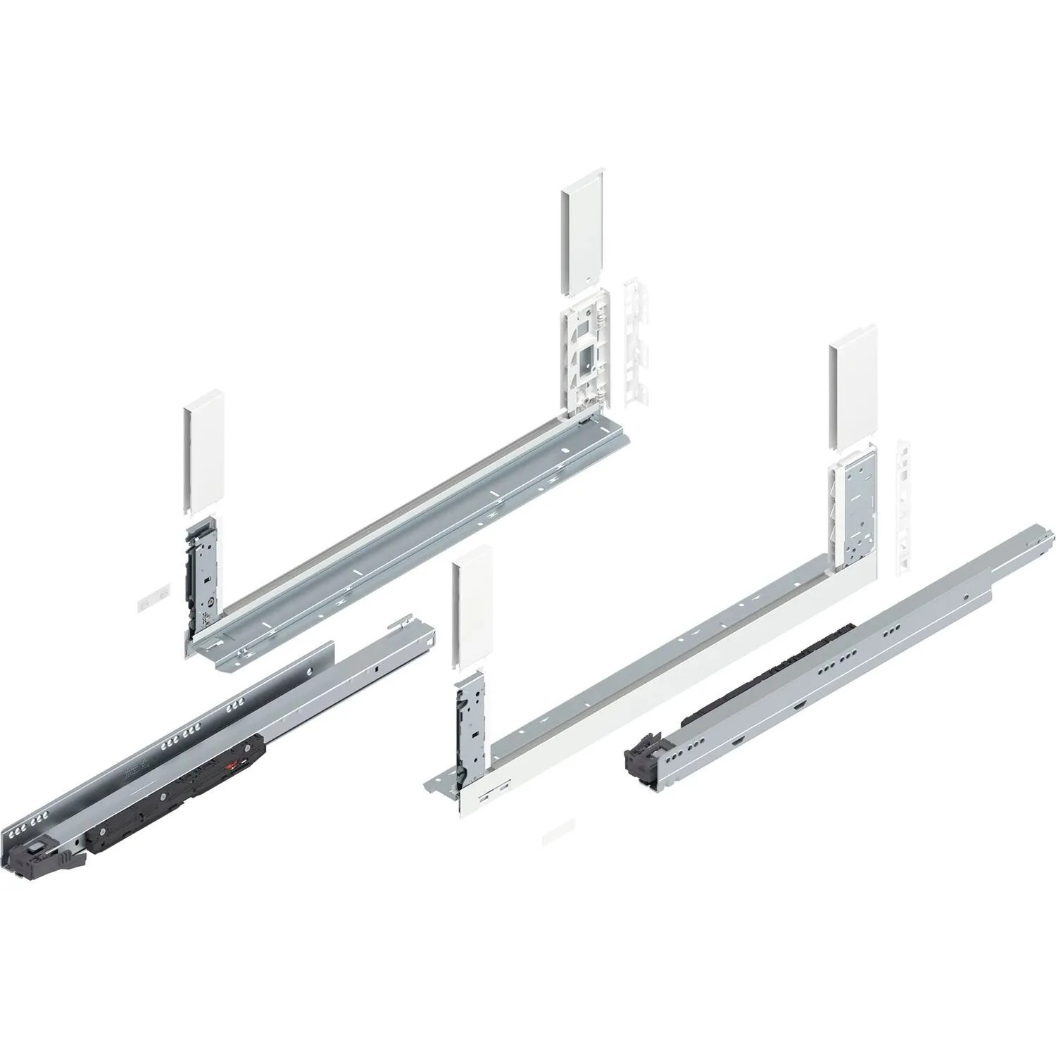 Blum Schubladensystem Legrabox free Höhe C Tip-On Vollauszug 650 mm 70 kg Seidenweiß
