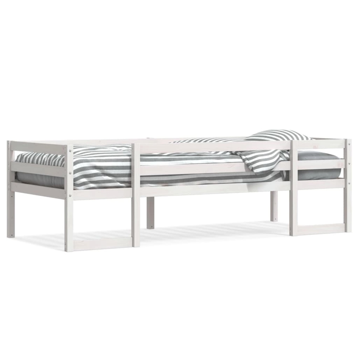 vidaXL Kinderbett Weiß 80x200 cm Massivholz Kiefer 846862 günstig online kaufen