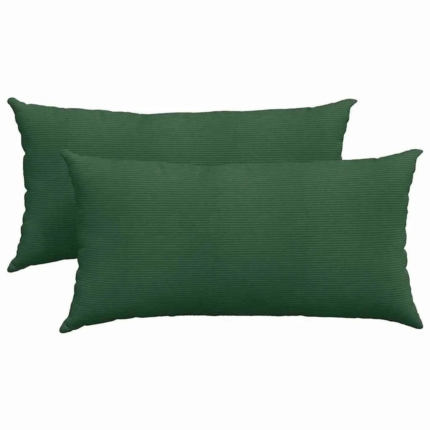 vidaXL Sofakissen 2 Stück Dunkelgrün 80 x 40 cm Cordstoff 42013736