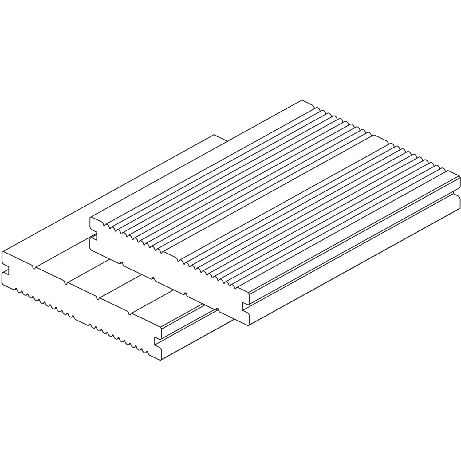 Osmo Terrassendiele BPC Grau 2,5cm x 14cm x 400cm kaufen bei OBI