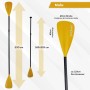 24Move Paddel Doppelpaddel 2in1 - SUP Stand Up Board- Kajak - Aluminium 230cm - Orange_4