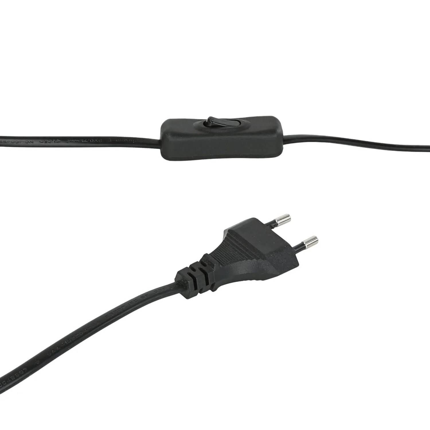 EASYLIGHT Tischlampe Gebogen 45 cm E27 Glas Metall in Weiß Chrom_6