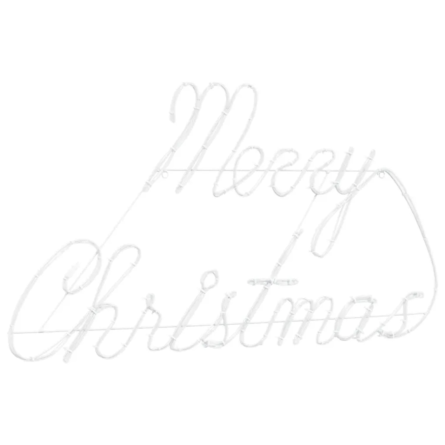 vidaXL Weihnachtsschild mit 216 LEDs Rot 99 x 55 x 13 cm Eisen 42018961_4
