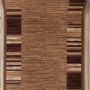 Beiger RugsX Antirutsch-Läufer Adagio mit Streifenmuster auf Holz. Polyamid Teppich 57x250cm für Flur.