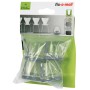 Fix-o-moll Rohrkappen Flex mit Filz, Ø 25-28 mm, transparent/grau, 4 Stück. Möbelgleiter zum Schutz von Böden.