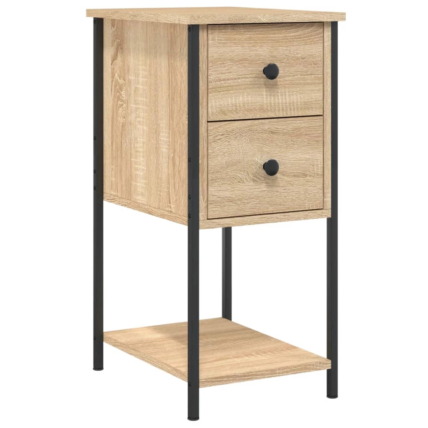 vidaXL Nachttisch Sonoma-Eiche 32x42x70 cm Holzwerkstoff günstig online kaufen