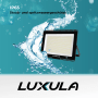 LUXULA LED-Strahler 50W, einstellbare Lichtfarbe, IP65, mit Wasserstrahl.