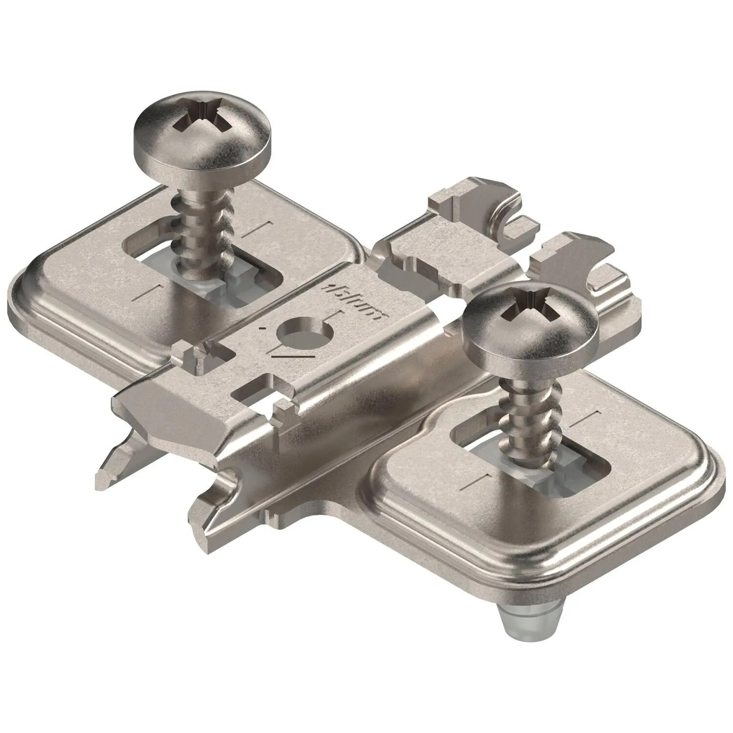 Blum Kreuzmontageplatte Clip Stahl Expdando Distanz 0 mm