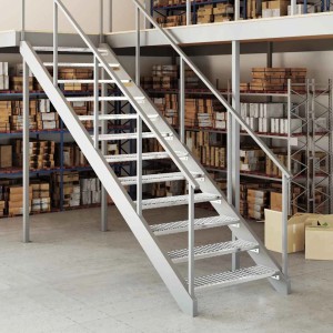 vidaXL Gitterroststufe 100x24x7 cm Verzinkter Stahl 155681