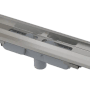 AlcaDrain APZ1106 Edelstahl Duschrinne low-Profile senkrechter Abfluss 550