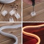 Paulmann SimpLED RGB LED Strip Outdoor Set, 3m, mit Montage-Details und Farbwechsel.