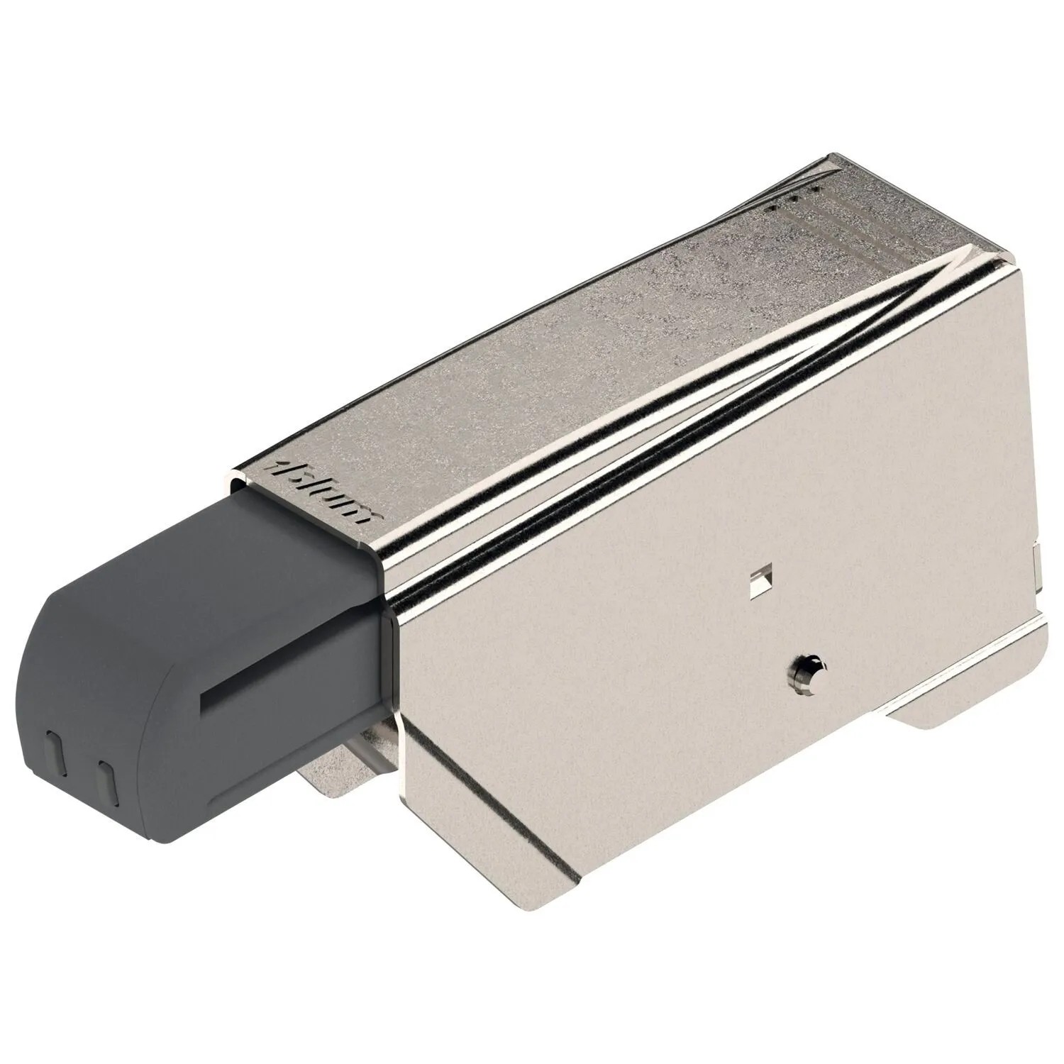 Blum Aufsteckteil-Scharnier Blumotion 973A Hochgekröpfter Bandarm Stahl Vernickelt