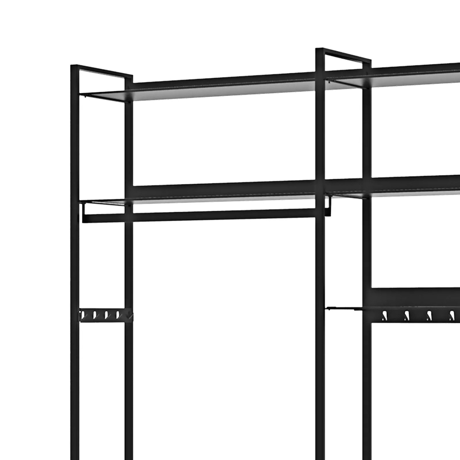 Kesseböhmer YouK Garderobenstange Schwarz 600 mm