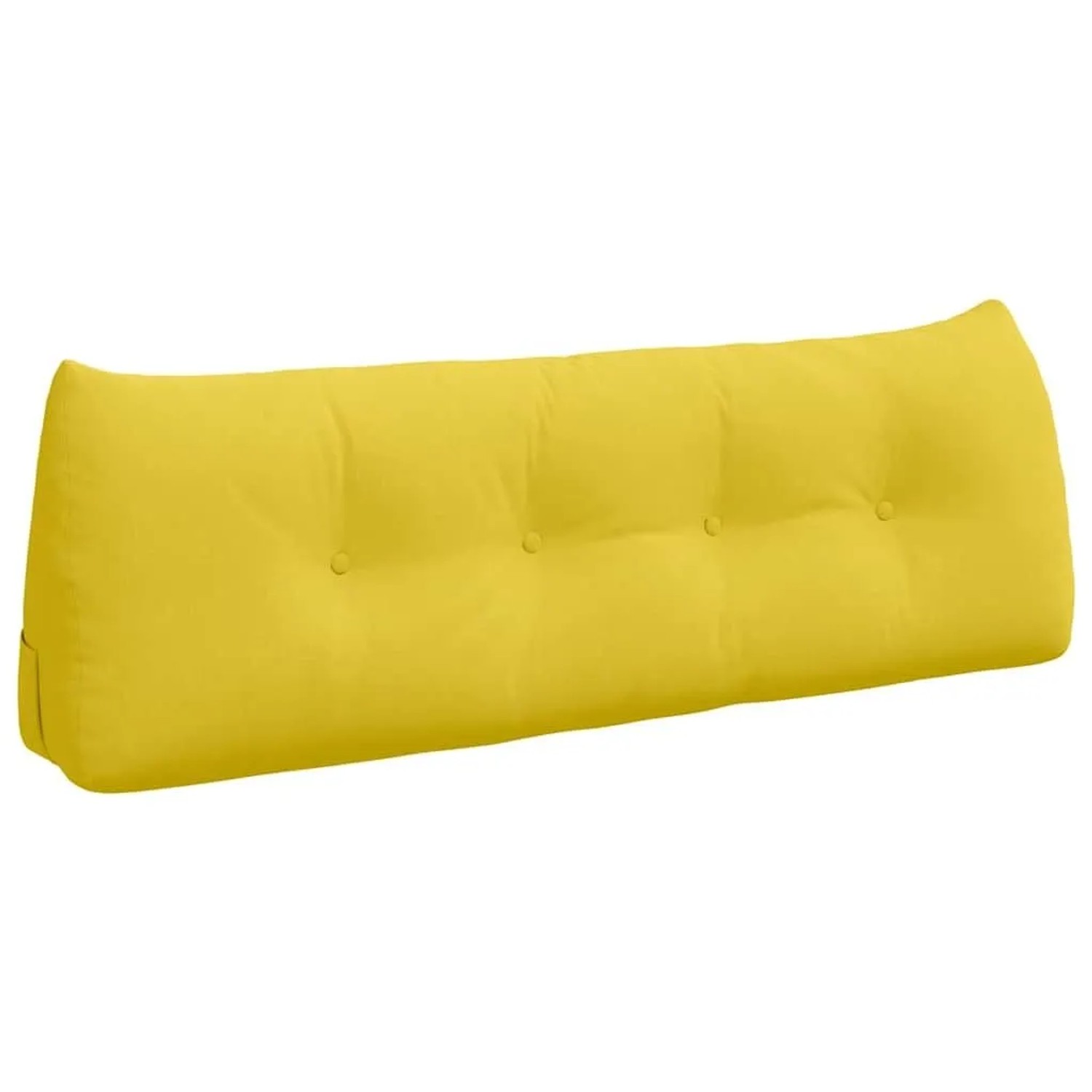 vidaXL Rückenkissen Helles Gelb 140 x 24 x 50 cm Stoff 42014508