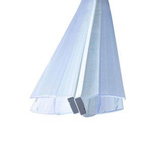 Transparente Bagnoxx Magnetdichtung für Dusche mit 135/180 Grad Winkel, 2x2m, für 6mm Glas.