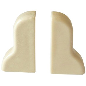 System 8 Endkappen Ahorn, 2 Stück, für Laminat und Parkettleisten.