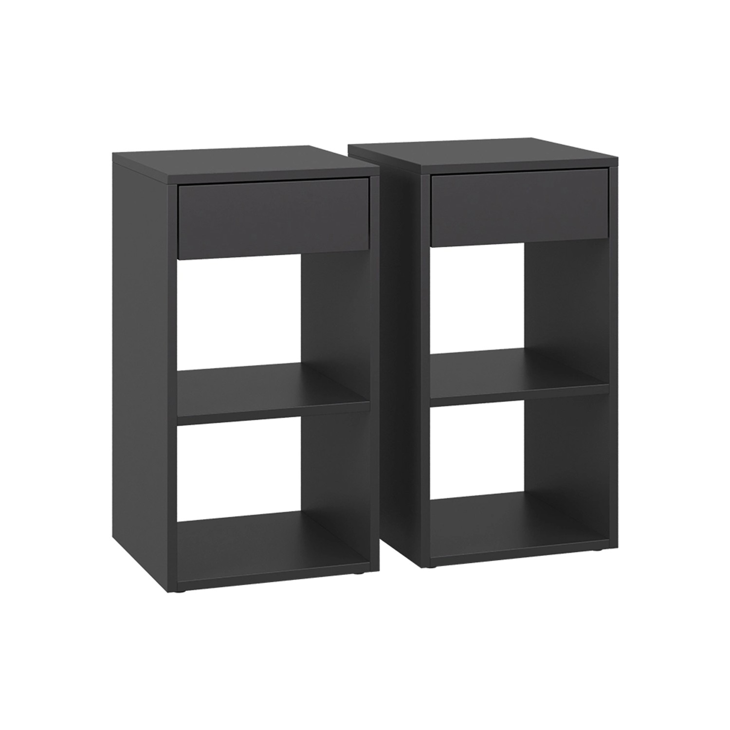 Vicco Nachttisch Dany Anthrazit 35 x 65 2er Set günstig online kaufen