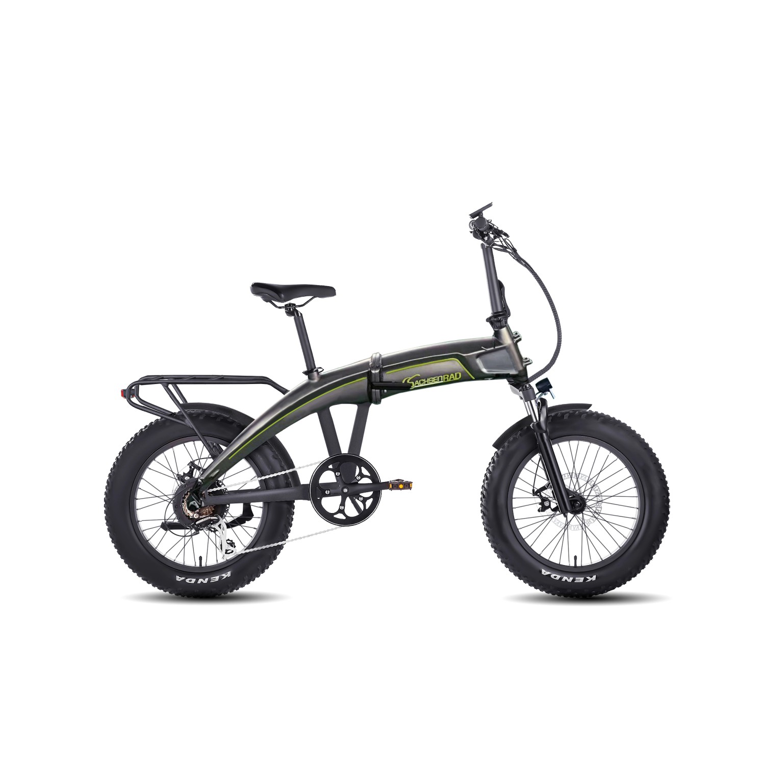 SachsenRad E Folding Bike F6 Safari Fatbike