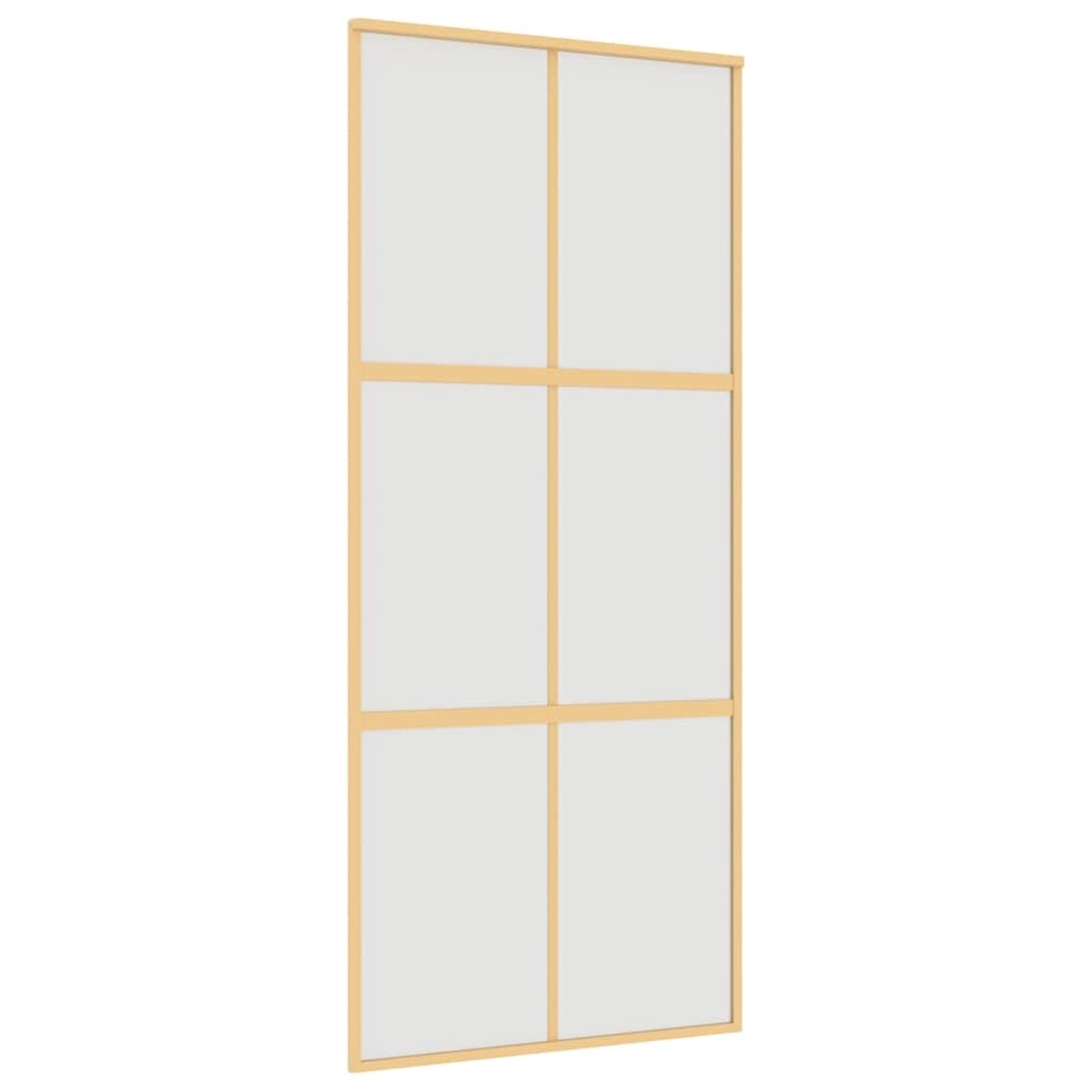 vidaXL Schiebetür Golden 90x205 cm Matt ESG-Glas und Aluminium 155158 günstig online kaufen