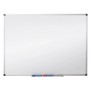 KARAT Whiteboard 80x110cm, magnethaftend, kratzfest, mit Alu-Rahmen und Ablageschale.