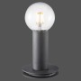 Schwarze Just Light Design-Tischleuchte Turn me, 14,1 cm hoch, mit Filament Leuchtmittel.