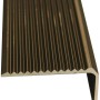 Treppenwinkelprofil, 45x20 mm, Bronze, 2500 mm, gelocht, für Laminat & Parkett.