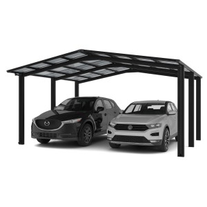 Ximax Alu Doppelcarport Linea Typ 110 Schwarz 546 x 495 cm Sonderfertigung