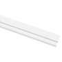 Weiße Gardinia Aluminium Vorhangschiene, 1-läufig, 200 cm lang.