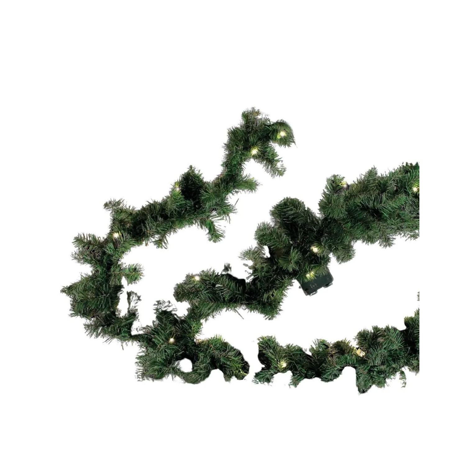 Lex 5,4m Weihnachtsgirlande 420 Spitzen 70 LED Batterie Lichterkette Weihna günstig online kaufen