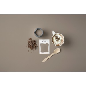 Rust-Oleum Kreidefarbe Kakao: Matte Möbelfarbe mit Farbbeispiel, Schokolade und Kakao.