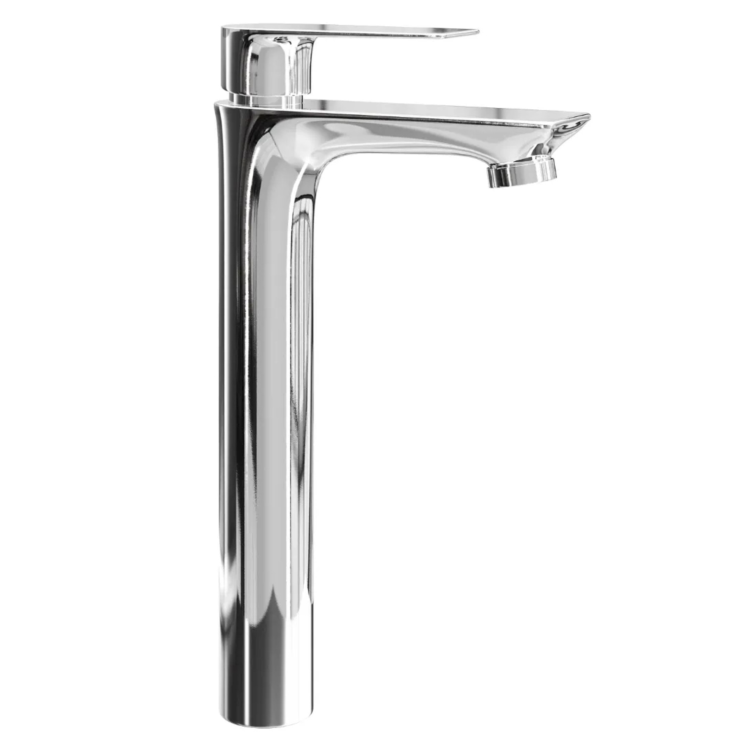 Planetmöbel Einhebelmischer Waschtischarmatur 29 cm Chrom Messing Keramikkartusche