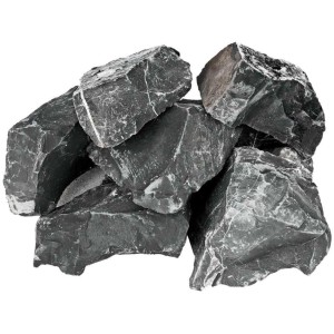 Schwarzer Kalkstein Nero Imperial (25 kg) für Zierkies- und Splitt-Gartengestaltung.