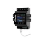 Shelly Controller Pro Dual Cover/Shutter PM Schwarz zur Hausautomation mit Display und LAN-Anschluss.