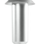 Homematic IP Wettersensor basic, silber, mit Windmesser, Temperatur- und Helligkeitssensoren auf Edelstahlmast.