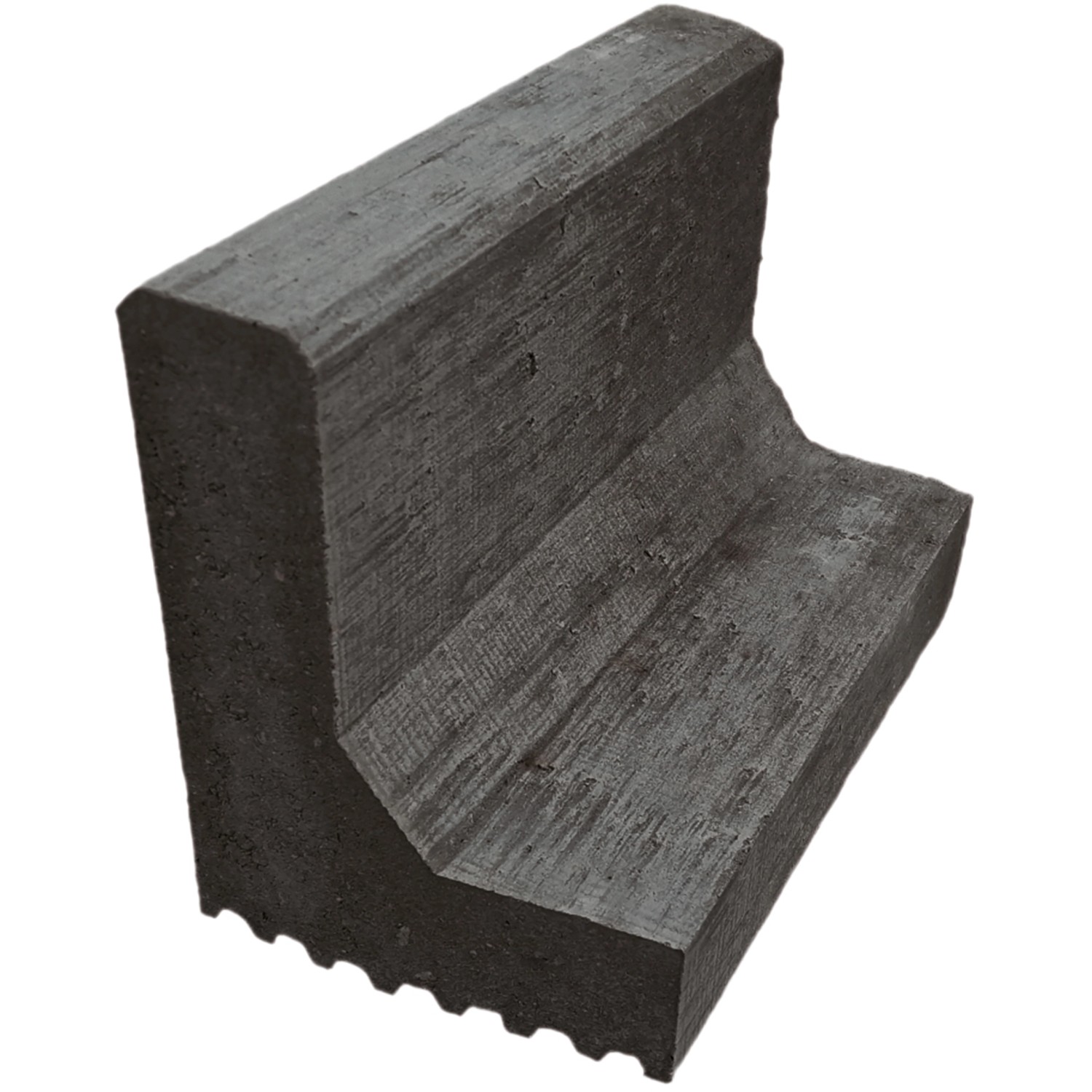 Diephaus L-Bordstein Anthrazit 24 cm x 40 cm x 18 cm x 6 cm