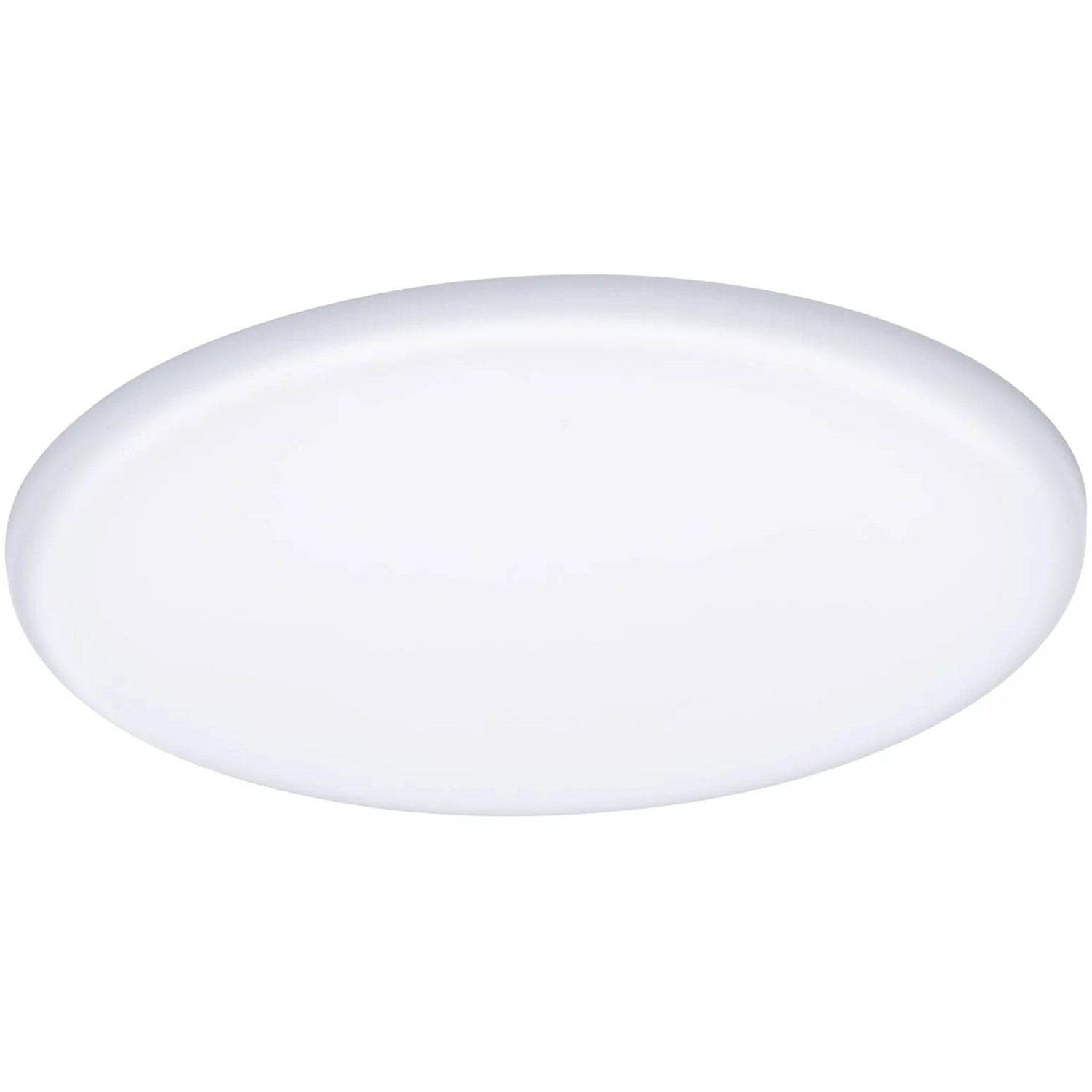 Rundes, weißes Paulmann LED-Einbaupanel Veluna, 17W, dimmbar.