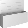 Biohort Belvedere Pflanzbeet Sichtschutz in Silber-Metallic, Zubehör für Hochbeete.
