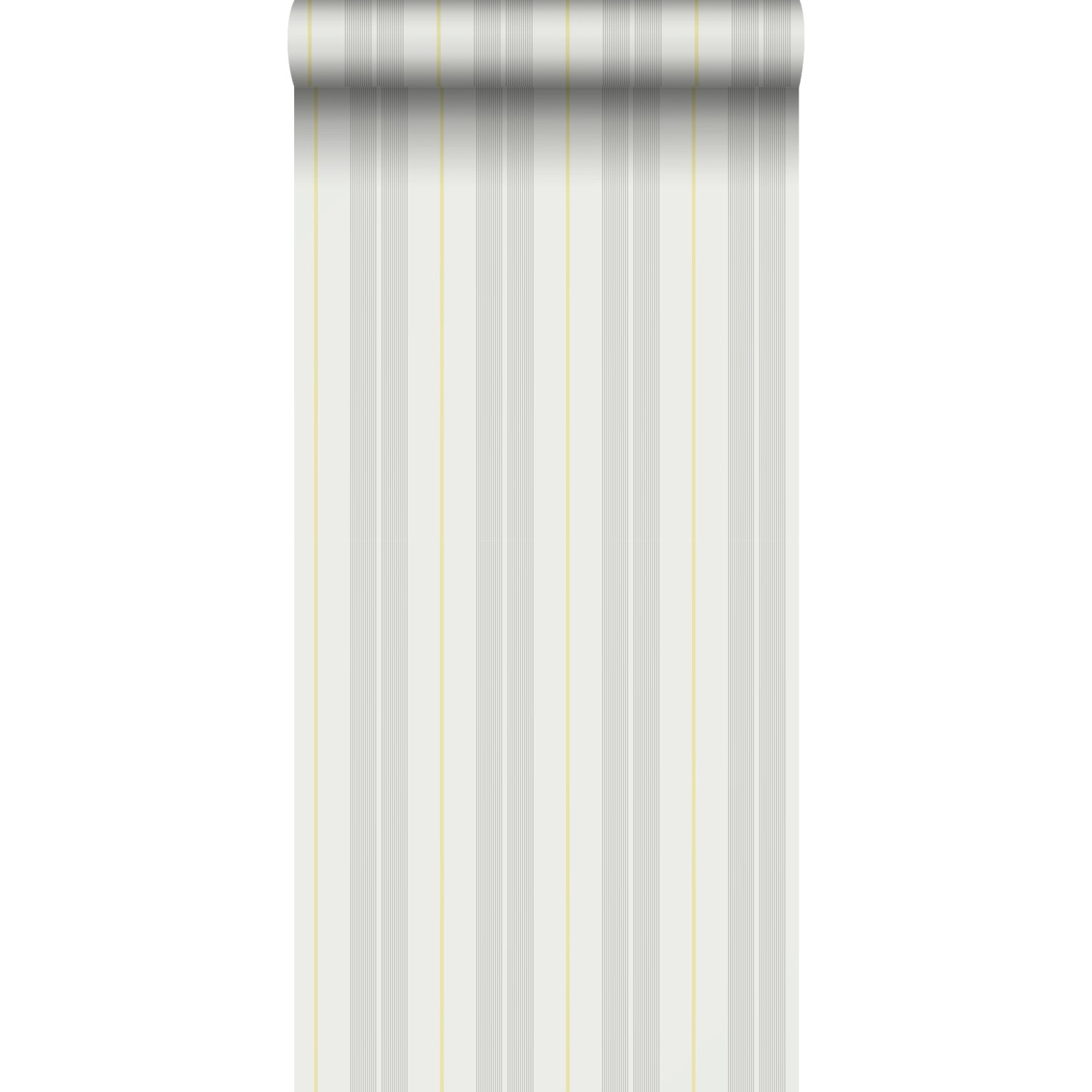 Sanders & Sanders Tapete Streifen Grau und Gelb 53 cm x 10.05 m günstig online kaufen