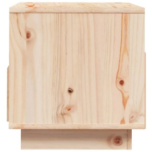 VidaXL TV-Schrank aus Kiefernholz, 60x35x37 cm, Detailansicht der Holzmaserung.