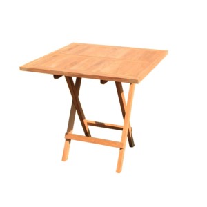 Lex Premium Teak Tisch Quadratisch Gartentisch Garten Klappbar Beistelltisch 70x70cm